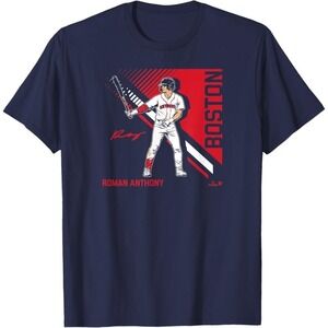 Roman Anthony - Superstar Pose 2.0 - Boston Baseball T-Shirt Navy